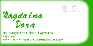 magdolna dora business card